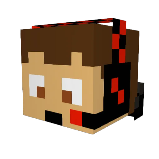 RAT231 Minecraft avatar head, 3D render