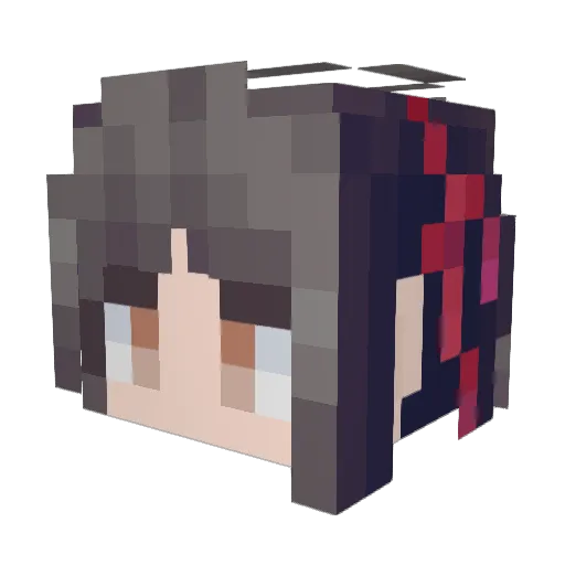 RAT233 Minecraft avatar head, 3D render