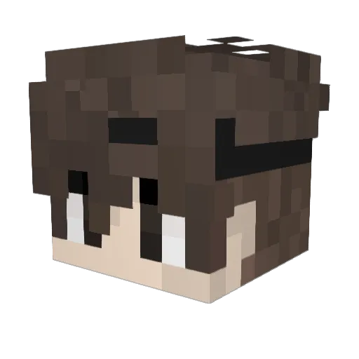 RATDUDE Minecraft avatar head, 3D render