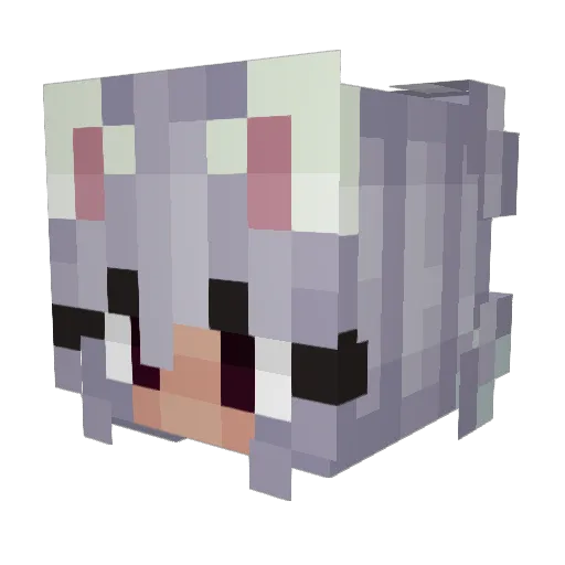 RATG1RL Minecraft avatar head, 3D render
