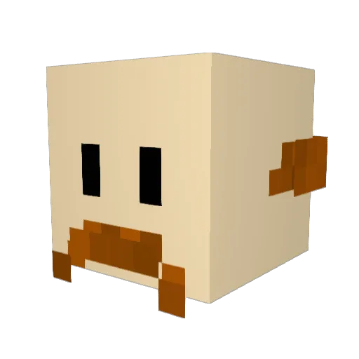 RATGUZZLING Minecraft avatar head, 3D render