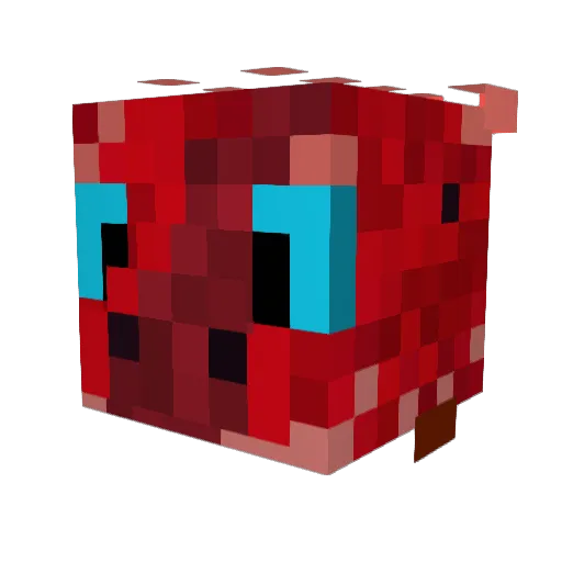 RATHERfantastic Minecraft avatar head, 3D render