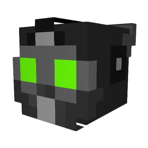 RATH_GENJI Minecraft avatar head, 3D render