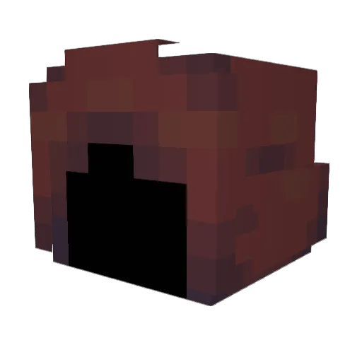 RATMAN69420 Minecraft avatar head, 3D render