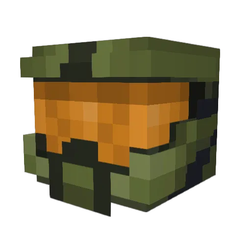 RAT_E Minecraft avatar head, 3D render