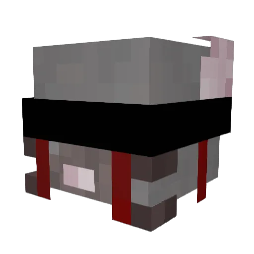 RATpround Minecraft avatar head, 3D render