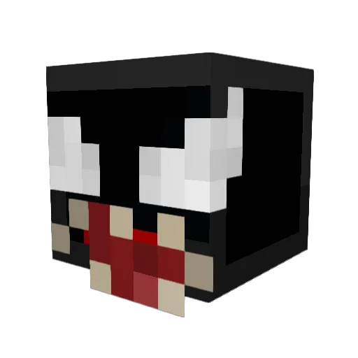 RAVELS0 Minecraft avatar head, 3D render