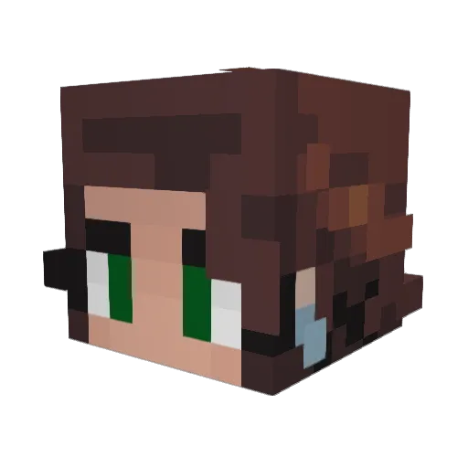 RAVENB0NE Minecraft avatar head, 3D render