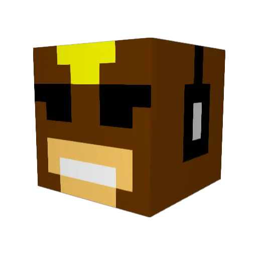 RAVIN_MONKEYZ Minecraft avatar head, 3D render