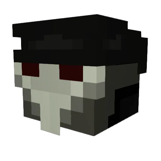 RAVNENN Minecraft avatar head, 3D render