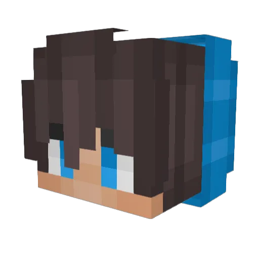 RAWAS_HI Minecraft avatar head, 3D render