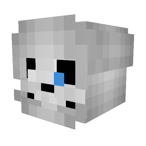 RAWHULK Minecraft avatar head, 3D render