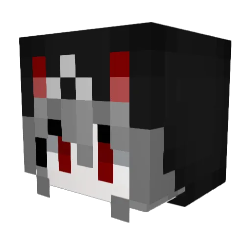 RAWRGRRRUFFRUFF Minecraft avatar head, 3D render