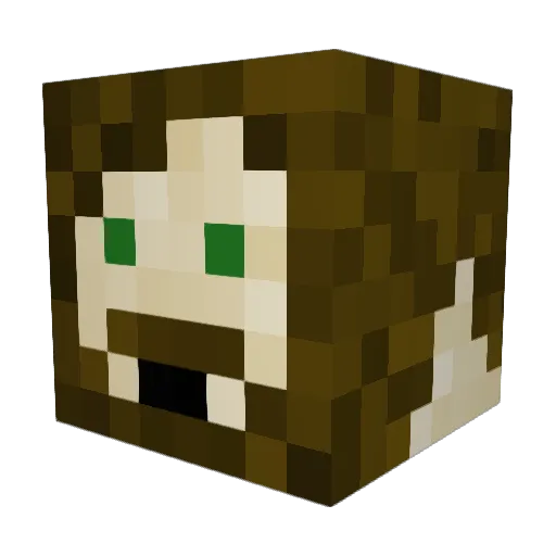 RAWRstad Minecraft avatar head, 3D render