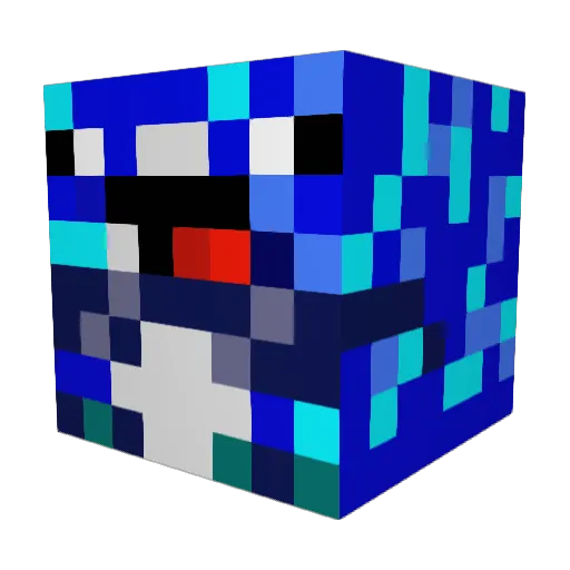 RAWSOME20 Minecraft avatar head, 3D render
