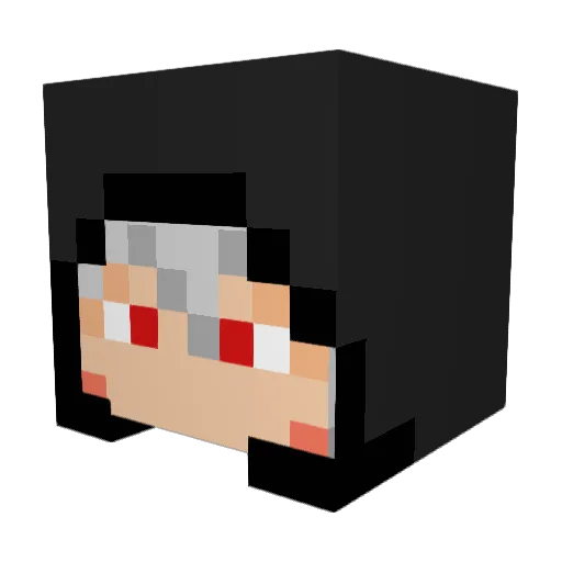 RAY0814 Minecraft avatar head, 3D render