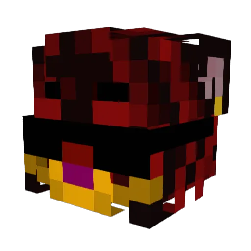 RAYCUN_ Minecraft avatar head, 3D render