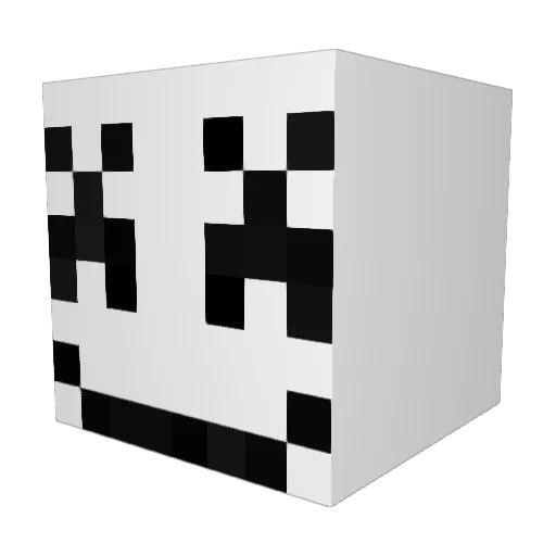 RAYOMAX28 Minecraft avatar head, 3D render