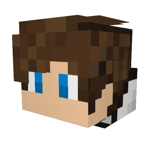 RAYZION Minecraft avatar head, 3D render