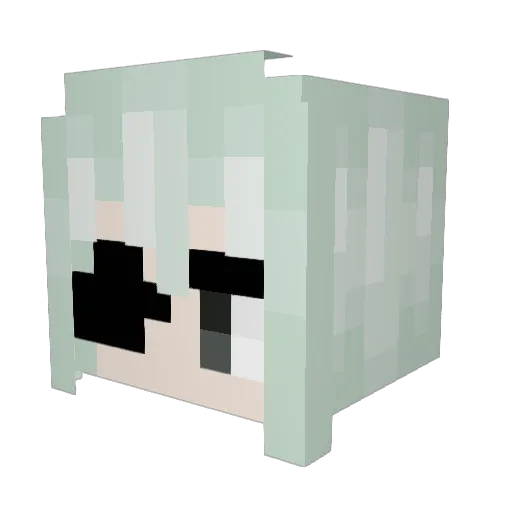 RAZMl Minecraft avatar head, 3D render
