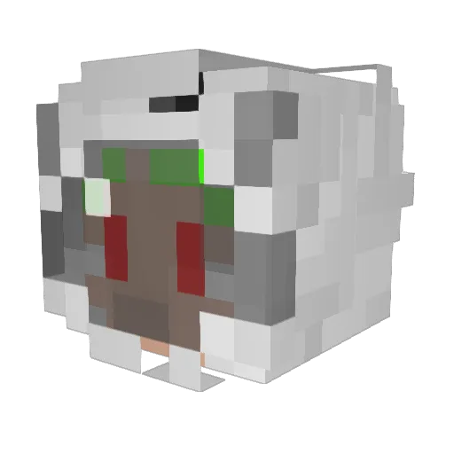 RAZ_CAT Minecraft avatar head, 3D render