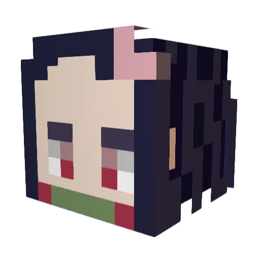 RAnKO39 Minecraft avatar head, 3D render