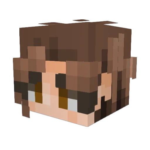 RAven131 Minecraft avatar head, 3D render