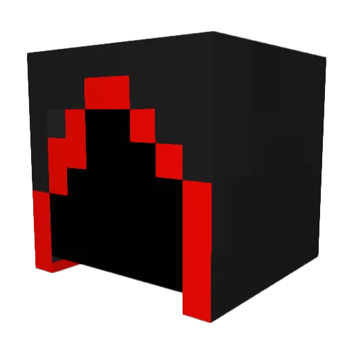 RB2809 Minecraft avatar head, 3D render