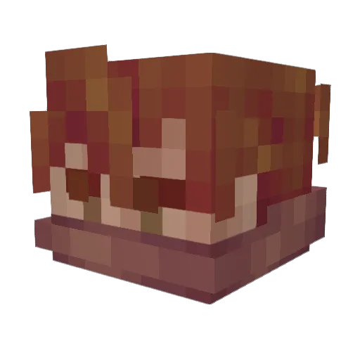 RBC0265 Minecraft avatar head, 3D render
