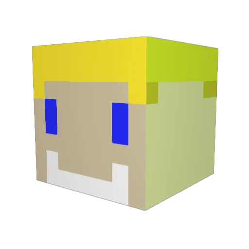 RBFERG Minecraft avatar head, 3D render