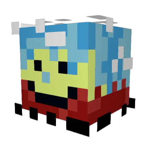 RBFlyDer0 Minecraft avatar head, 3D render