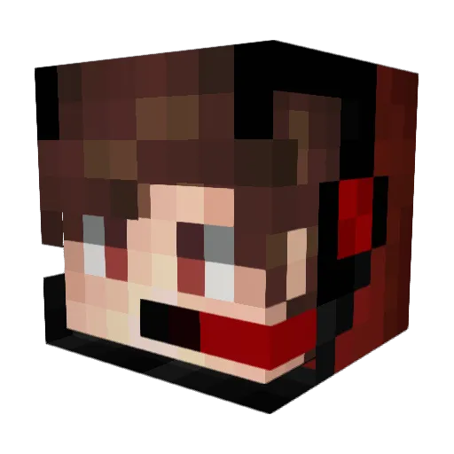RBGames_YT Minecraft avatar head, 3D render