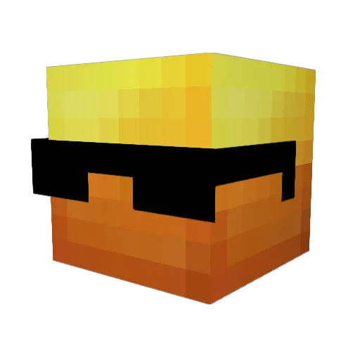 RBMK1000 Minecraft avatar head, 3D render