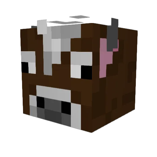 RBZ_238 Minecraft avatar head, 3D render