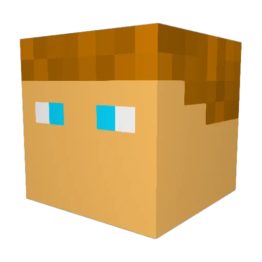 RBarsh8 Minecraft avatar head, 3D render