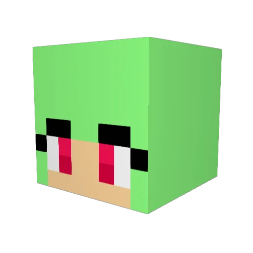 RBerry25 Minecraft avatar head, 3D render