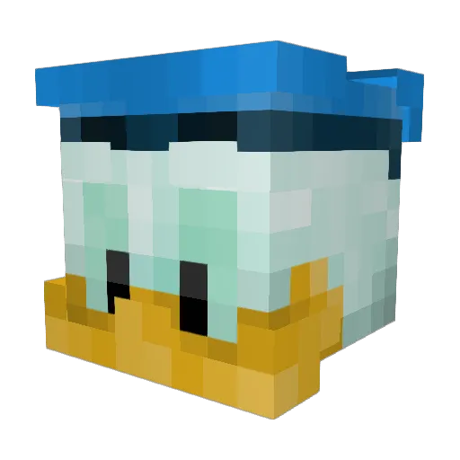 RBleck Minecraft avatar head, 3D render