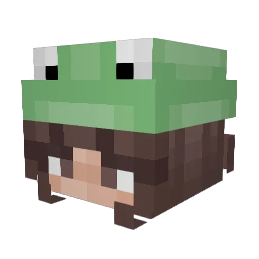 RBrokke Minecraft avatar head, 3D render