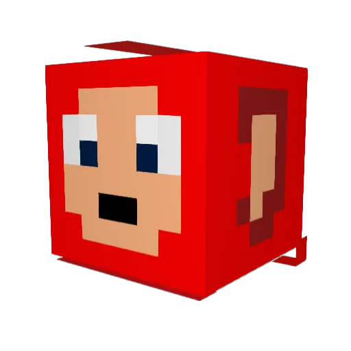 RC237 Minecraft avatar head, 3D render