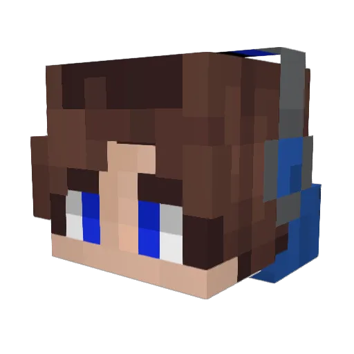 RC737 Minecraft avatar head, 3D render