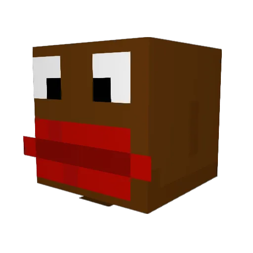 RCClay69 Minecraft avatar head, 3D render