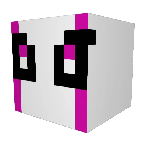 RCDC1138 Minecraft avatar head, 3D render