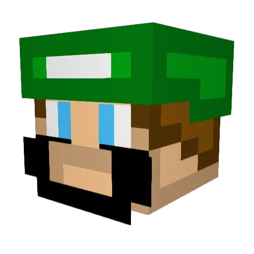 RCHOFF Minecraft avatar head, 3D render