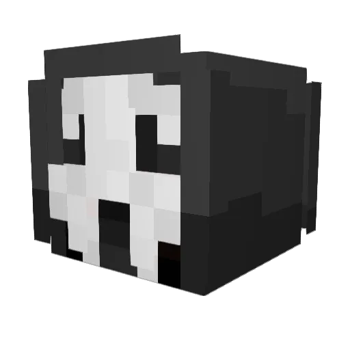 RCJ Minecraft avatar head, 3D render