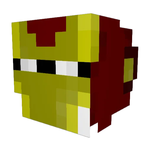 RCMason Minecraft avatar head, 3D render