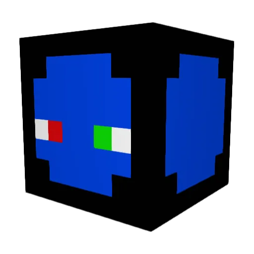 RCPl_1 Minecraft avatar head, 3D render