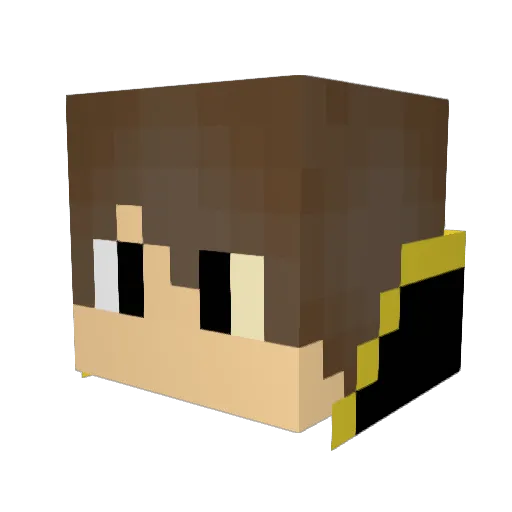 RCS999 Minecraft avatar head, 3D render