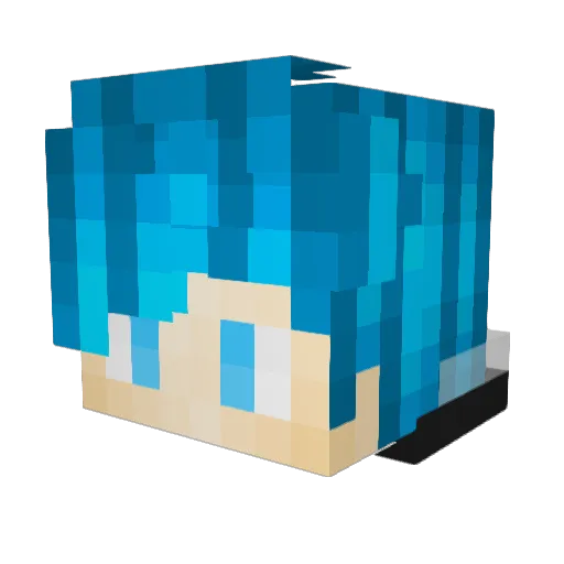 RC_G4m1ng Minecraft avatar head, 3D render