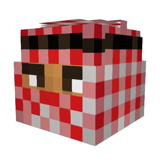 RC_Gaming_29 Minecraft avatar head, 3D render
