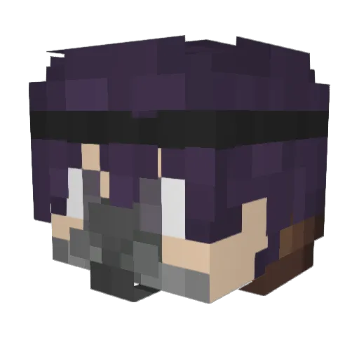 RCdeinopidae Minecraft avatar head, 3D render